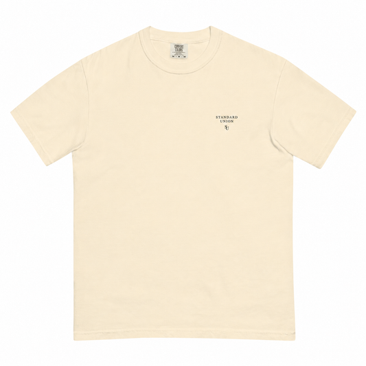 Unisex garment-dyed heavyweight t-shirt - Ivory