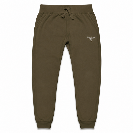 Unisex fleece sweatpants - Military Green